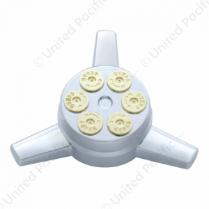 Chrome Plastic Gun Cylinder Hubcap Spinner Only