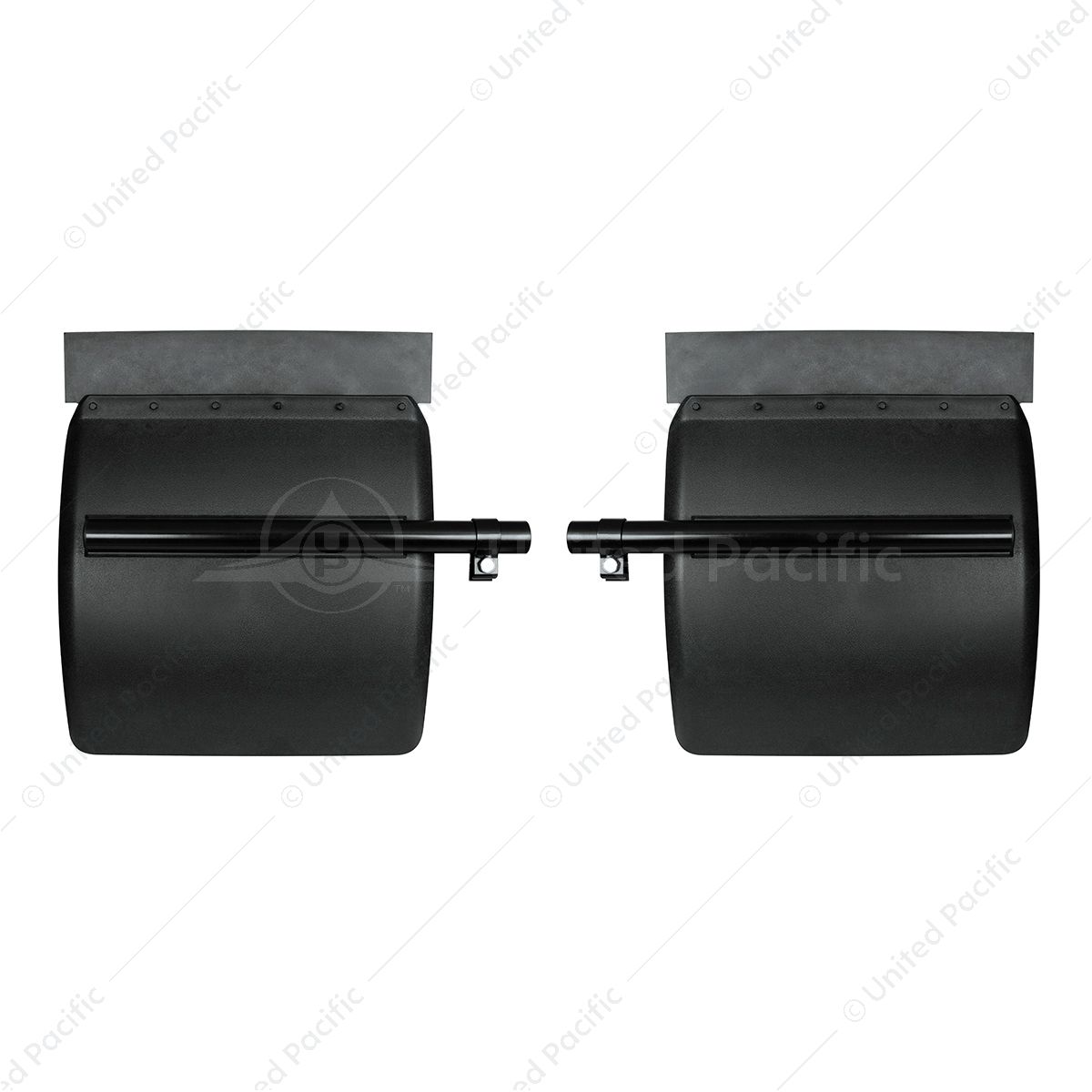24" X 24" Black Poly Quarter Fender Set (Pair)