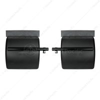 24" X 24" Black Poly Quarter Fender Set (Pair)