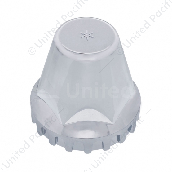 33mm X 2" Chrome Plastic "Low Rider" Nut Cover - Thread-On (Bulk)