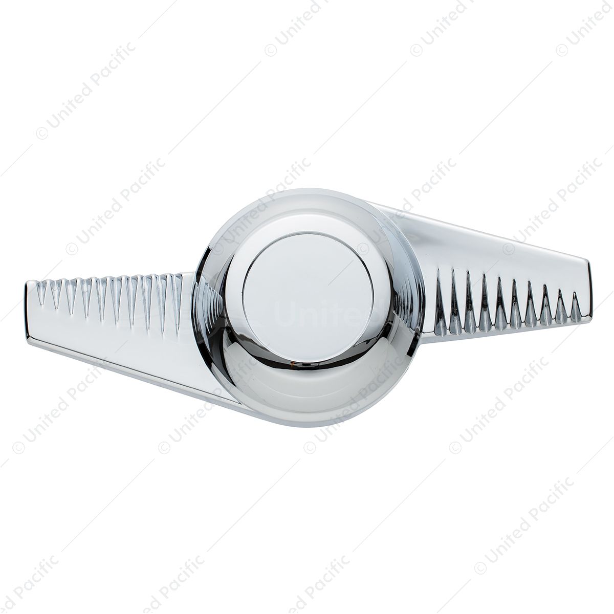 Chrome Plastic 2-Bar "Groovy" Hubcap Spinner - test