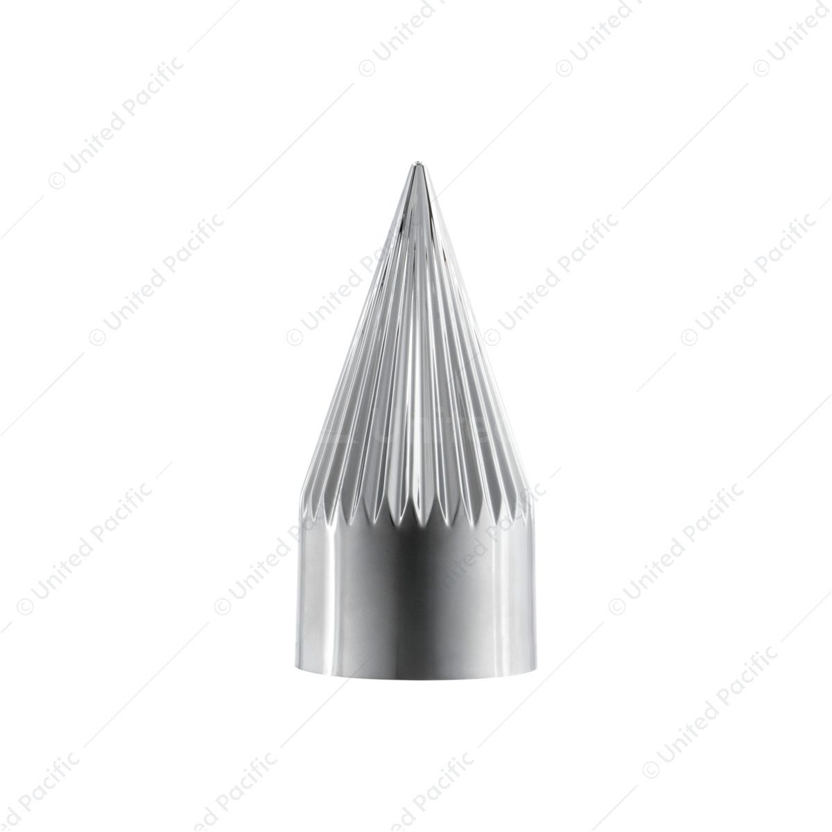 1-1/2" X 4-3/8" Chrome Plastic Razor Nut Cover - Push-On (Bulk)