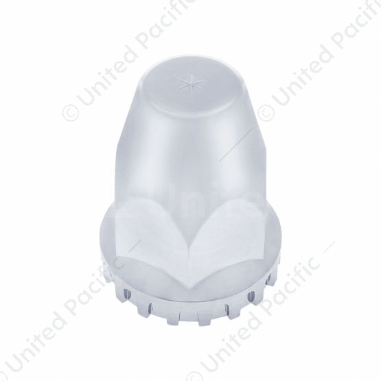 1-1/2" X 2-3/4" Chrome Plastic Original Nut Cover - Push-On (Bulk)