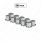 1/2" x 5/8" Chrome Plastic Flat Top Nut Covers - Push-On (10-Pack)