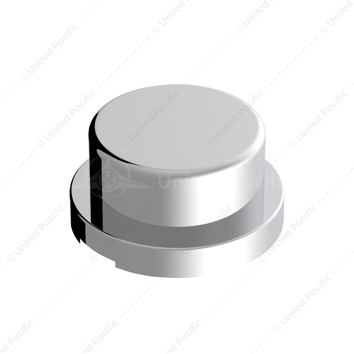 3/4" X 5/8" Chrome Plastic Flat Top Nut Covers - Push-On (10-Pack)