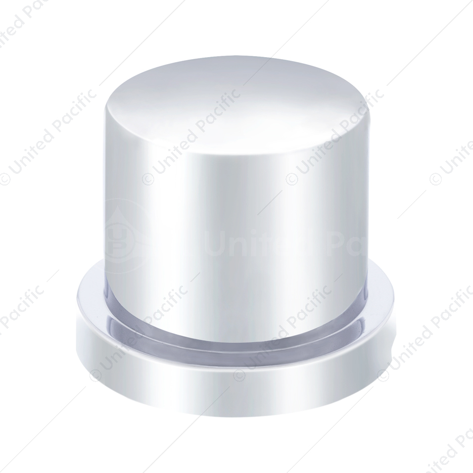 3/4" X 1-1/4" Chrome Plastic Flat Top Nut Cover - Push-On (Bulk)
