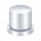 3/4" X 1-1/4" Chrome Plastic Flat Top Nut Cover - Push-On (Bulk)