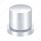 1-1/8" X 1-1/2" Chrome Plastic Flat Top Nut Cover - Push-On (Bulk)