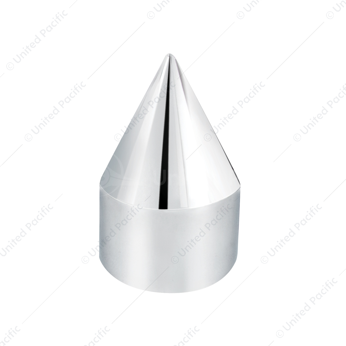1/2" X 1-7/16" Chrome Plastic Spike Nut Cover - Push-On (Bulk)