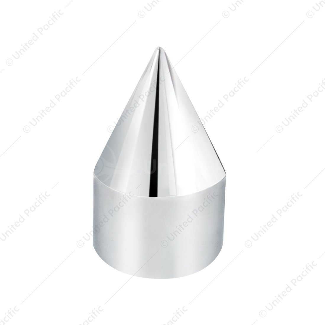 9/16" X 1-1/2" Chrome Plastic Spike Nut Cover - Push-On (Bulk)