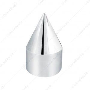 Chrome Plastic Spike Nut Cover - Push-On