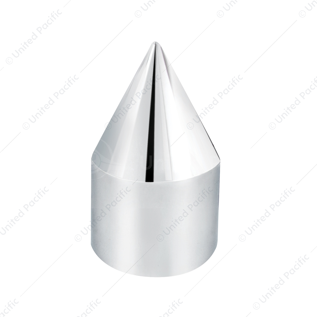 5/8" X 2" Chrome Plastic Spike Nut Cover - Push-On (Bulk)