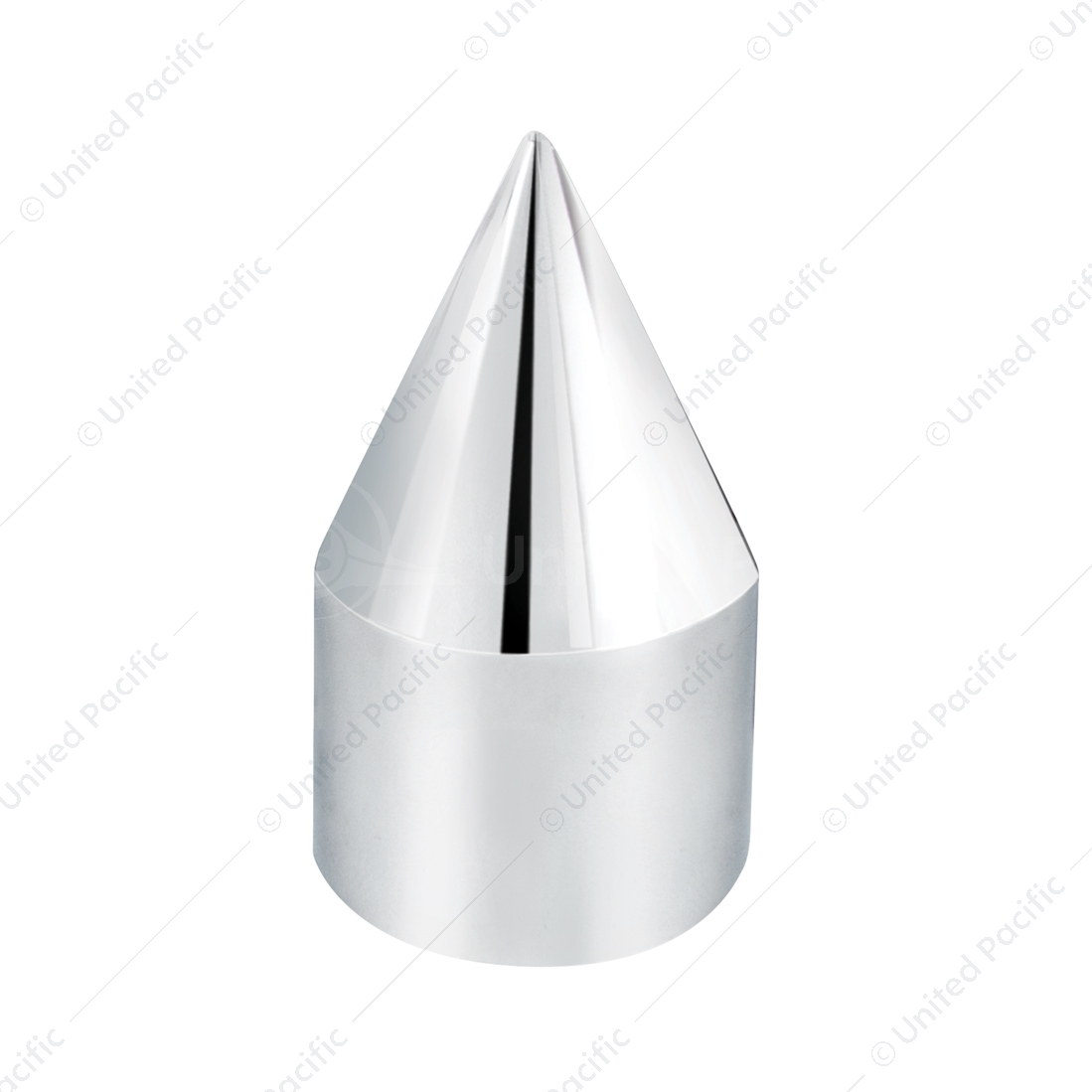 11/16" X 2-1/16" Chrome Plastic Spike Nut Cover - Push-On (Bulk)