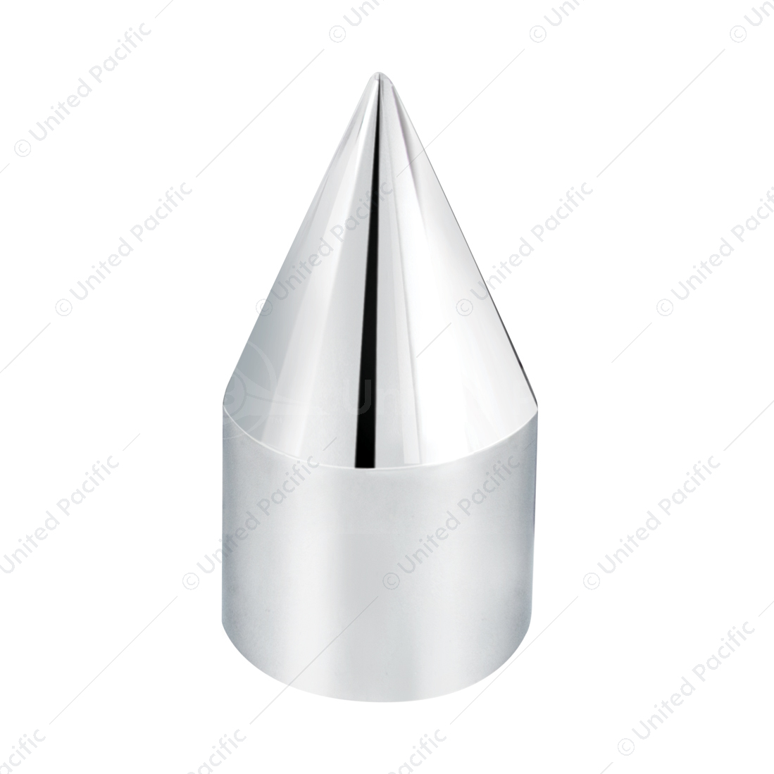 1-1/8" X 2-13/16" Chrome Plastic Spike Nut Cover - Push-On (Bulk)