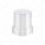 33mm X 2" Chrome Plastic Flat Top Nut Cover With Flange - Push-On (Bulk)