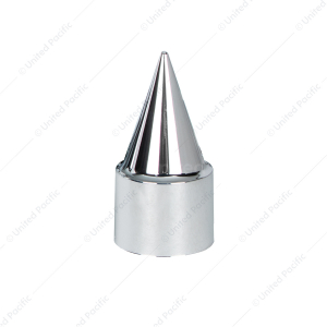 33mm x 4-1/4" Chrome Plastic Stiletto Nut Covers - Thread-On