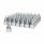 33mm x 4-1/4" Chrome Plastic Stiletto Nut Covers - Thread-On (60-Pack)
