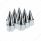 1-1/2" X 4-1/4" Chrome Plastic Stiletto Nut Covers - Push-On (10-Pack)
