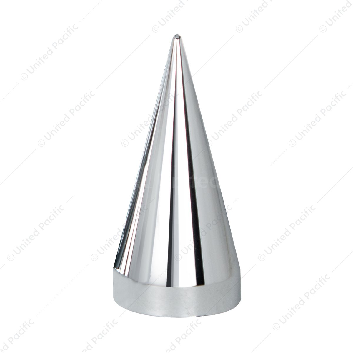 33mm x 4-1/2" Chrome Plastic X Spike Nut Cover - Thread-On (Bulk)