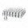 33mm x 4-3/8" Chrome Plastic Razor Nut Covers - Thread-On (60-Pack)