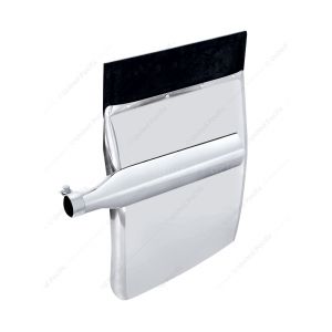 24" X 29" Stainless Quarter Fender Set - Triangle Bracket