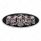 Chrome Die Cast Skull Emblem - Black