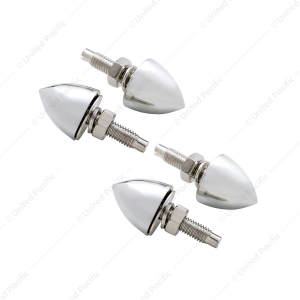 Chrome Bullet License Plate Fastener (4-Pack)