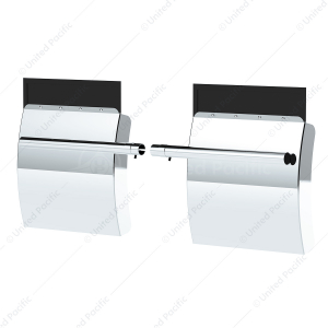 24" X 24" 430 Stainless Steel Quarter Fender With Tube Bracket Set