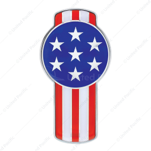 Chrome Die Cast USA Flag Emblem