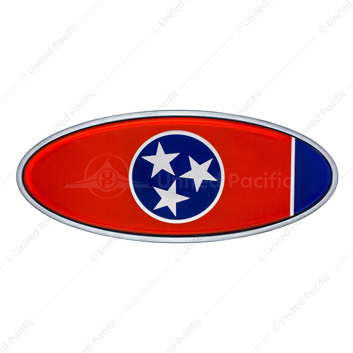 Chrome Die Cast Tennessee Flag Emblem