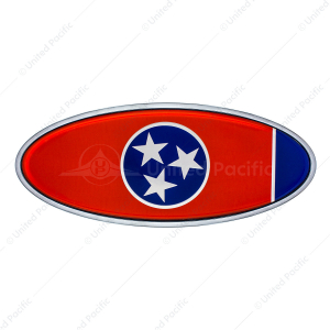 Chrome Die Cast Tennessee Flag Emblem