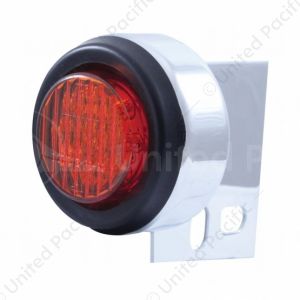 9 LED Mud Flap Hanger End Light With Grommet - Red LED/Red Lens