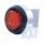 9 LED Mud Flap Hanger End Light With Grommet - Red LED/Red Lens