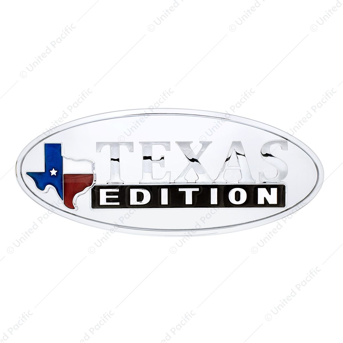 Chrome Die Cast Oval Emblem - "Texas Edition"
