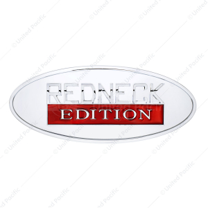 Chrome Die Cast Oval Emblem - "Redneck Edition"