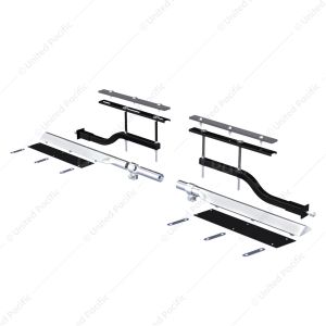 29" 430 Stainless Steel Universal Standard Duty Half Fender Mounting Arm Kit (Pair)