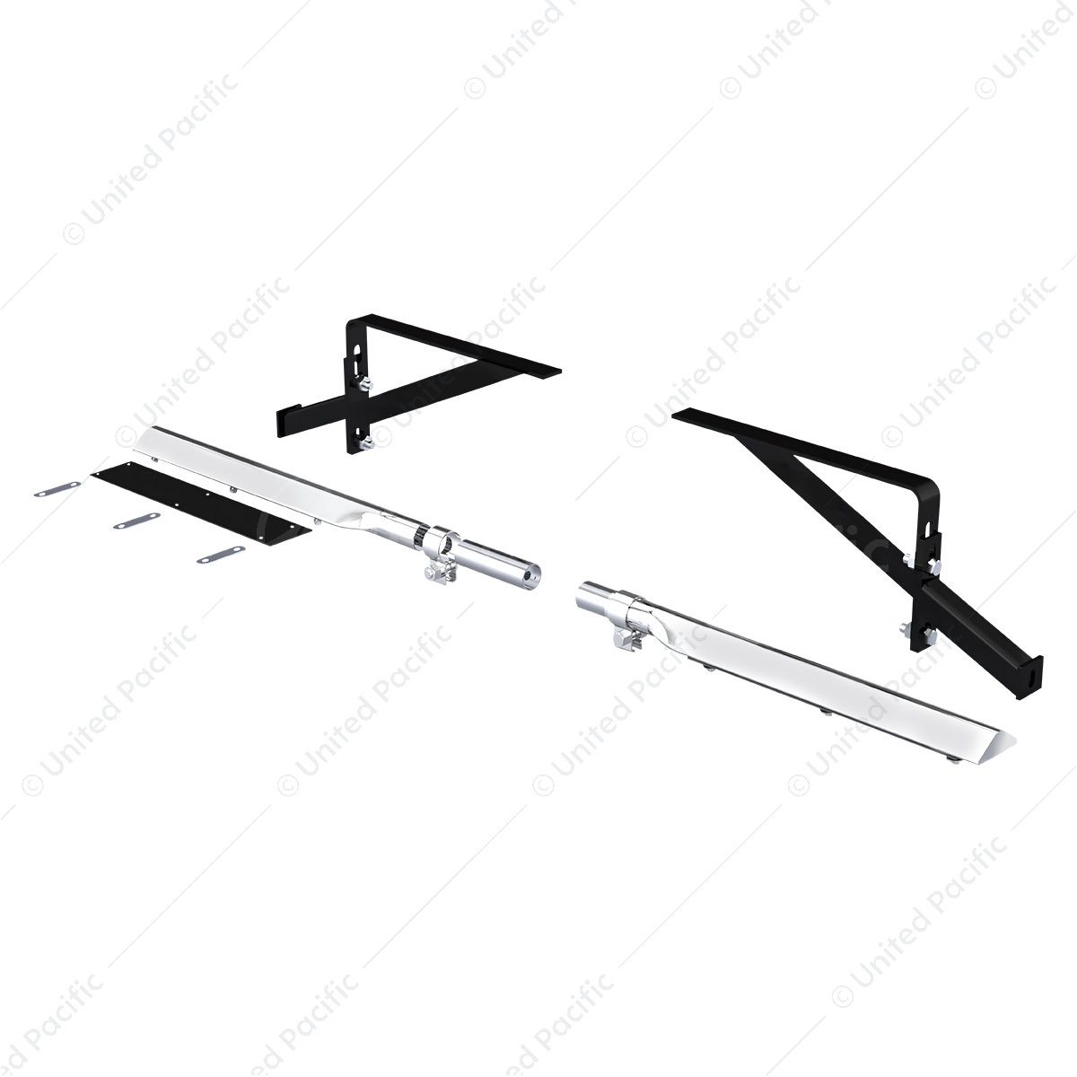 29" 430 Stainless Steel Universal Heavy Duty Half Fender Mounting Arm Kit (Pair)