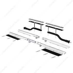 29" 430 Stainless Steel Universal Standard Duty Full Tandem Fender Mounting Arm Kit (Pair)