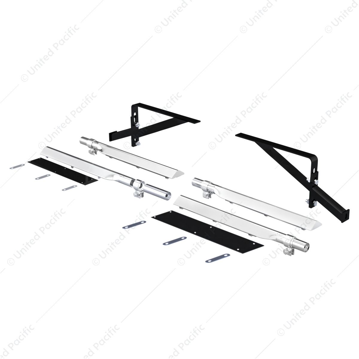 29" 430 Stainless Steel Universal Heavy Duty Full Tandem Fender Mounting Arm Kit (Pair)