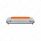 Chrome License Plate Light With Amber LED Auxiliary Light - Amber LED/Amber Lens