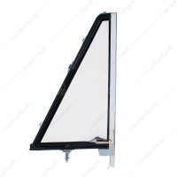 Vent Window Assembly Black Frame Without Tinted Glass For 1966-77 Ford Bronco - R/H