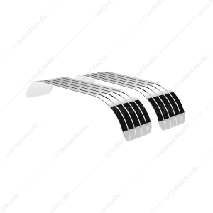 430 Stainless Steel Beaded Edge Ribbed Full Fender - SR Series