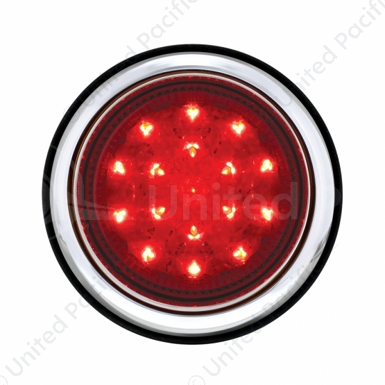 17 LED Chrome Bezel Flush Mount Tail Light