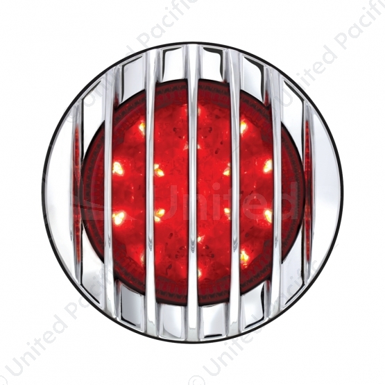 17 LED 1937 Ford Car Style Tail Light With Chrome Grille Style Flush Mount