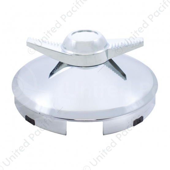 4 Even Front Hubcap With 2 Bar Spinner - 1" Lip