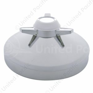 8" Chrome Rear Hubcap With 3 Bar Spinner - Straight Bars