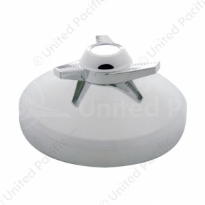 8" Chrome Rear Hubcap With 3 Bar Spinner - Left Swing Bars