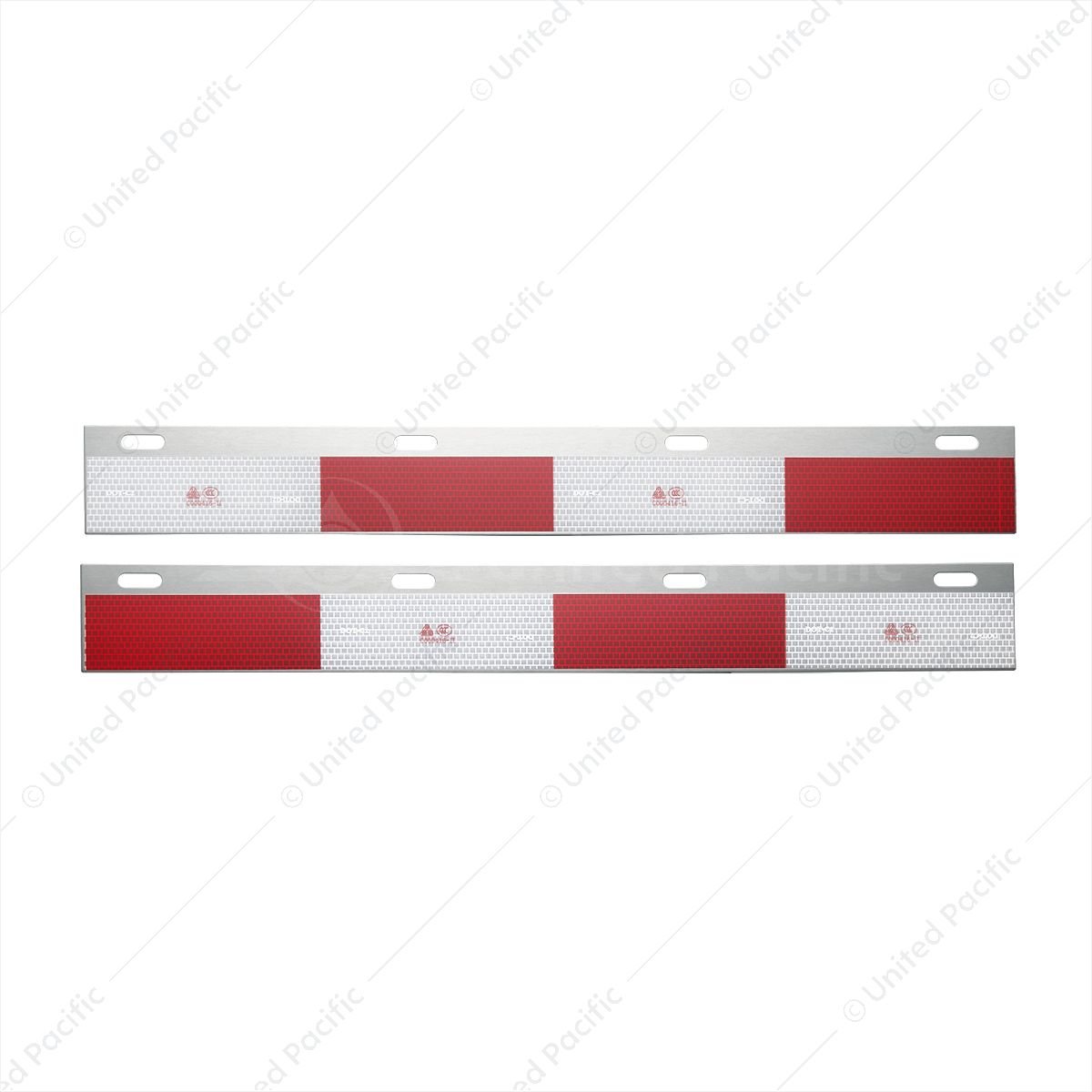 Aluminum Straight Conspicuity Reflector Top Flap Plates (Bulk)