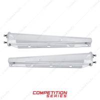 30" Chrome Heavy Duty Mud Flap Hangers - 2.5" Bolt Pattern - Competition Series (Pair)