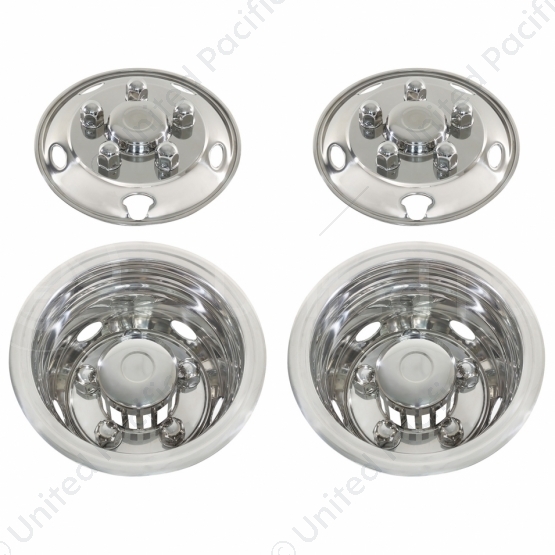 Stainless Toyota Coaster 16" Wheel Cover Set